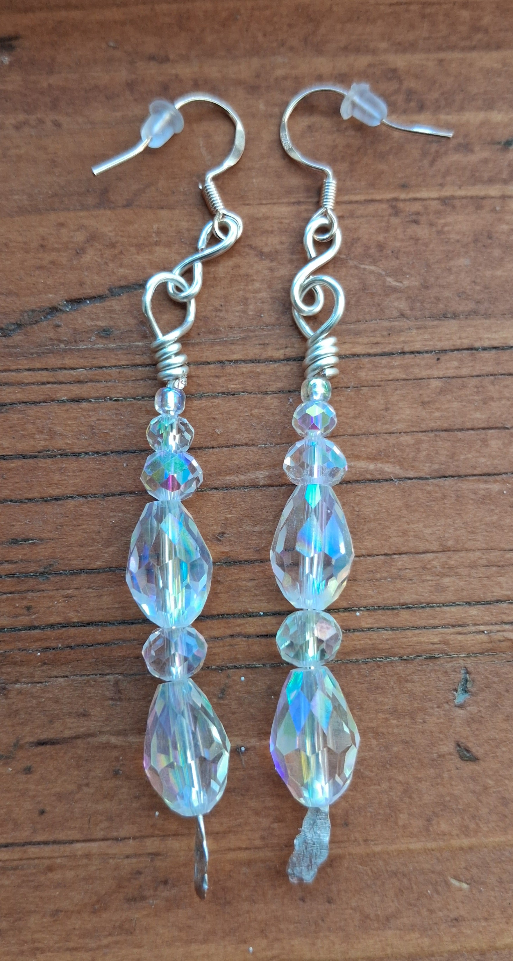 Elemental Crystal Dangle Earrings