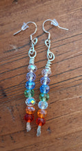 Elemental Crystal Dangle Earrings